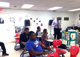 Antwon Harris visits Allison Academy