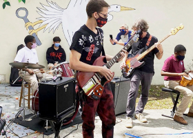 Band and chorus outdoor concert