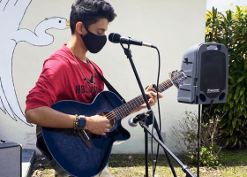 Band and chorus outdoor concert