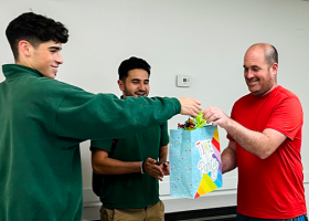 Celebrating the end of a successful basketball season Celebrating the end of a successful basketball season