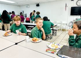 The second marking period Honor Roll Breakfast 2022/23
