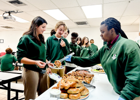The second marking period Honor Roll Breakfast 2022/23