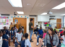 Student Miles shows his amazing collection of reptiles 2022/23