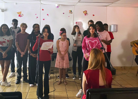 Valentine's day choir performance Valentine's day choir performance