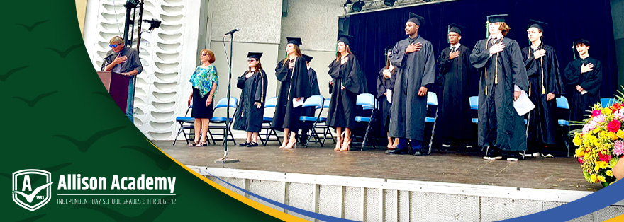 Allison Academy students received their diplomas at a formal ceremony