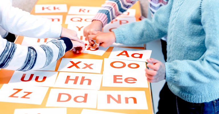 kids learning letters