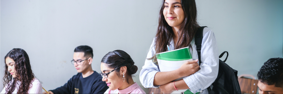 High school students in the classroom