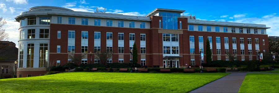 Building at a college campus