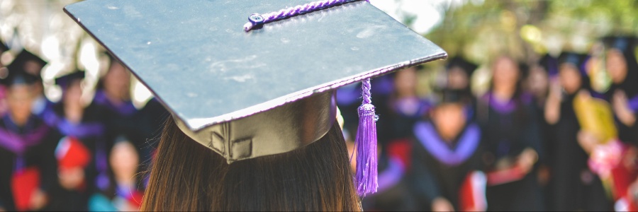 Girl at the graduation